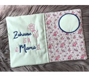 Stickdatei - Spruch "Zuhause ist da, wo Mama ist"